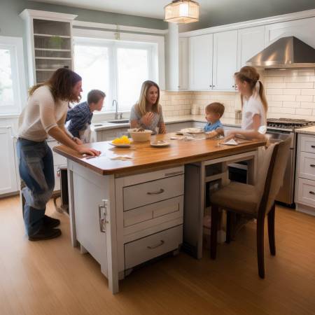 餐桌柜中间放冰箱，合理布局还是影响美观？