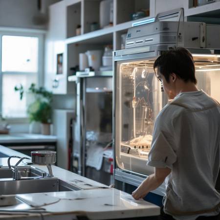 消毒柜异常处理：关门后自动停机故障解决方法