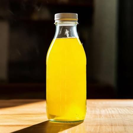 “密封瓶子,保柠檬茶品质”