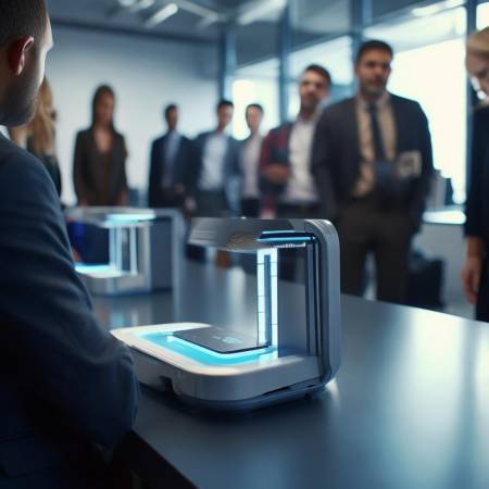 “脚录指纹,未来安全便捷生活”