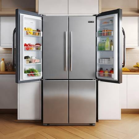 大容量十字门冰箱,分区合理