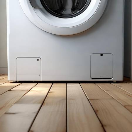 洗衣机放稳,留空间修阀