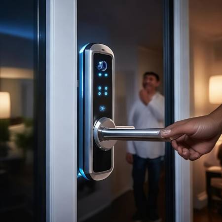 智能锁，安全便捷，濮阳指纹锁3