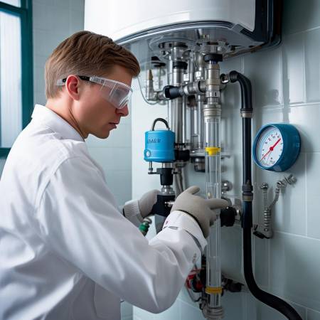 调节壁挂炉压力至工作压力15倍