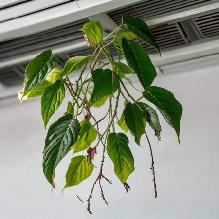 空调养绿萝不妥
