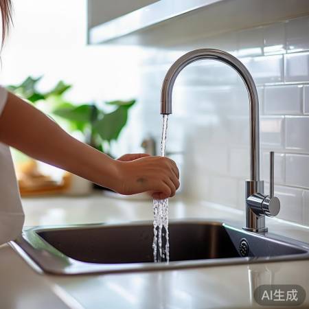 热水流出,记得放冷水