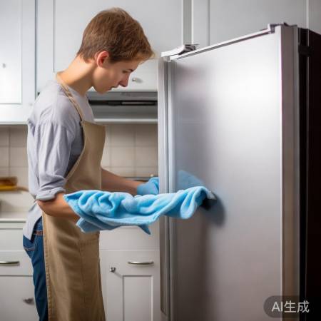 冰箱防盗门保养技巧