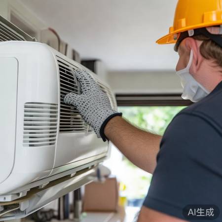 空调安装安全,断电莫马虎