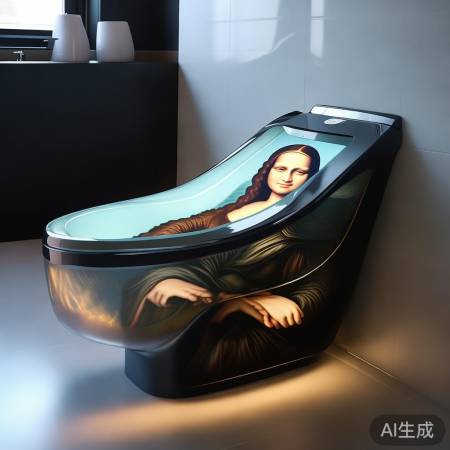 “蒙娜丽莎智能马桶遥控,艺术与