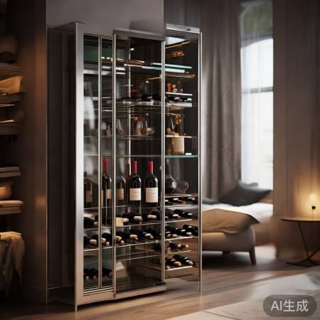 红酒柜宜摆书房卧室