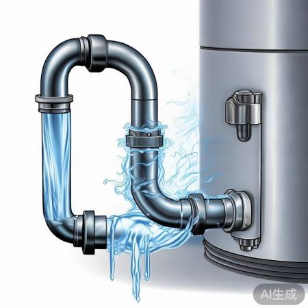 水管通向加热准备