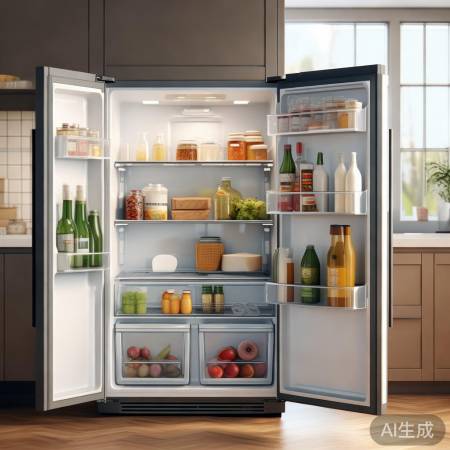 冰箱食物分层摆放