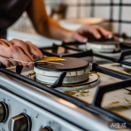 清理燃烧器,别伤手