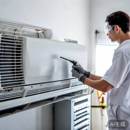 空调清洁后检查制冷