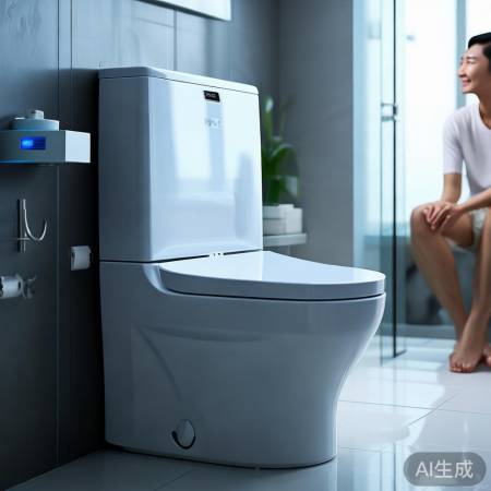 智能马桶冲水喷溅新体验，告别尴尬困扰