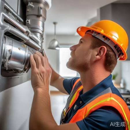 检查烟道牢固性