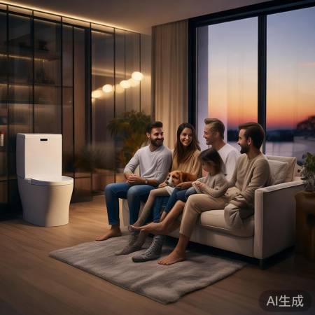 609智能马桶自动翻盖，享受科技带来的便捷生活