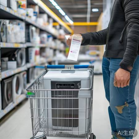 “退货需备凭证、洗衣机及配件”