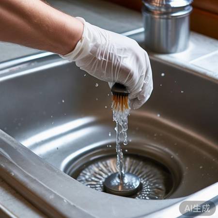 白醋清洁污水槽滑丝