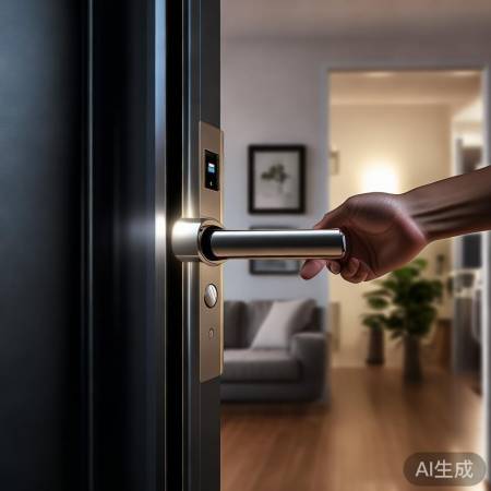 美的指纹锁012系列：智能安防新选择，一键解锁更安心