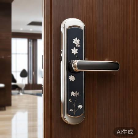 樱花指纹锁，时尚家居亮点