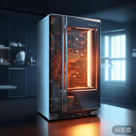 美的冰箱:电路故障致屏异常亮