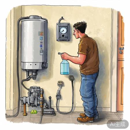 壁挂炉水压不稳?检查加水排气!