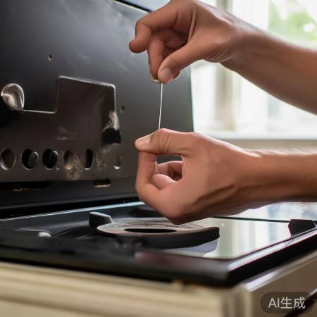 燃气灶封孔清理方法