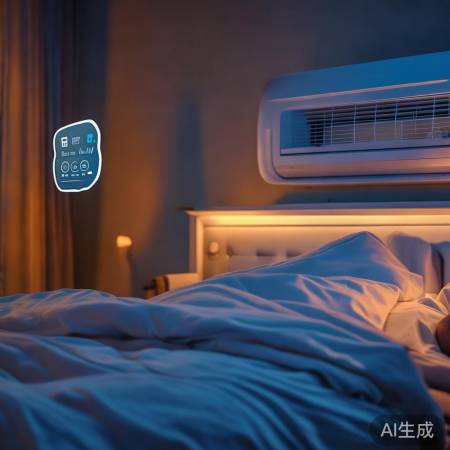 空调睡眠模式,舒适睡眠伴侣。