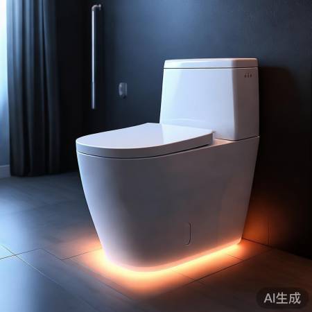 智能马桶,自动冲水,座圈加热