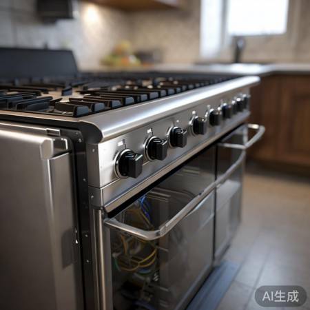 燃气灶开关故障,需检查修理。