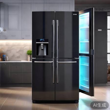 美的冰箱516WKZM：高端智能，节能先锋