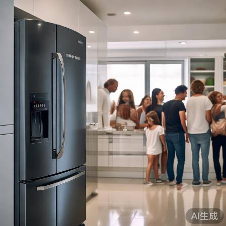 美的冰箱516WKZM,节能先