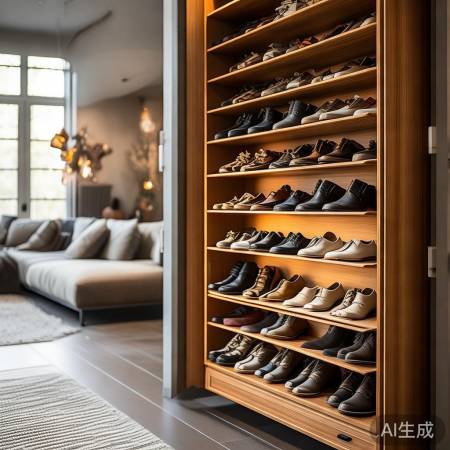 防盗门鞋柜，实用美观新选择