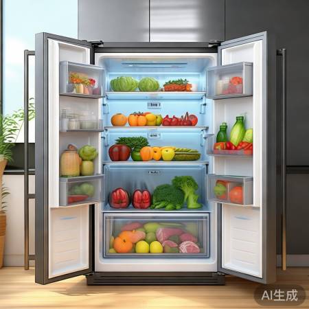 三开门冰箱,分区保鲜防污染