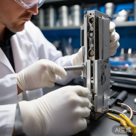 拆解智能锁，拧螺丝