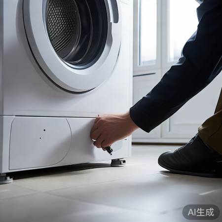 安装洗衣机,调平脚垫