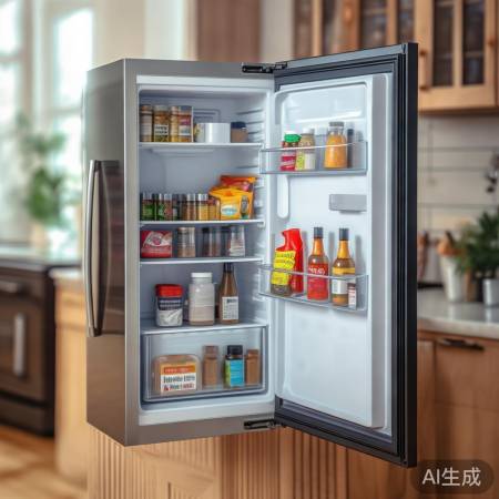 冰箱门小物品收纳区