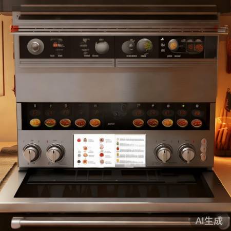 集成灶面板显示01，解锁厨房新体验