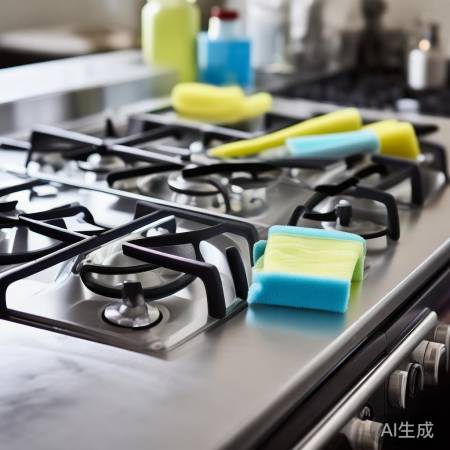 不用电清洗燃气灶的实用方法