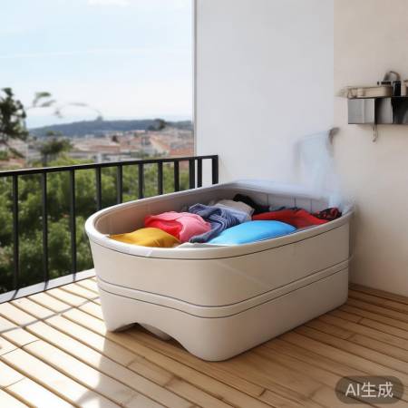 阳台洗衣机专用衣服盒子推荐：小巧实用，告别晾晒烦恼