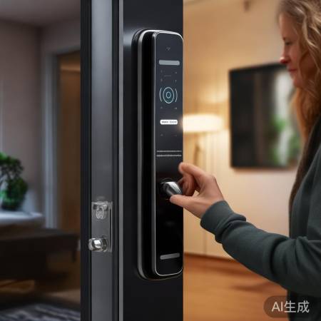 TCL指纹锁锁室内锁定，安全无忧生活新体验