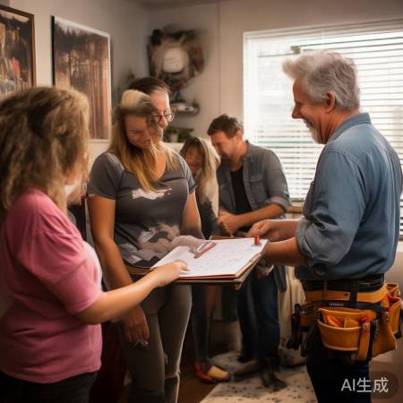 向邻居咨询空调维修师傅