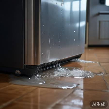 冰箱冷藏室漏水，制冷剂泄露
