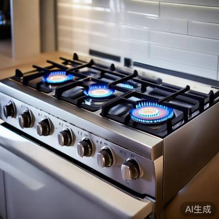 燃气灶双灶,热效率高,时尚厨房