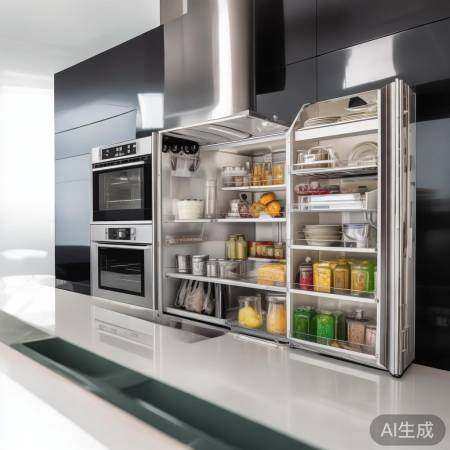 雅美娜消毒柜售后400电话告诉你㊣橱柜高柜消毒柜烤箱一体化设计，空间利用更高效