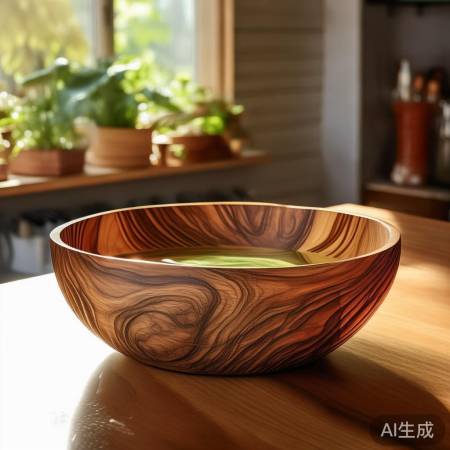 珍惜木碗,简单清洁即可