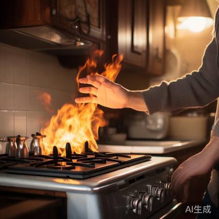 燃气灶烫手，先关火联系售后