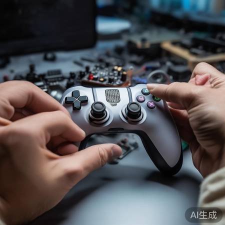 安装新手柄，简单拧紧卡扣