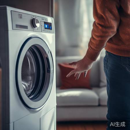 洗衣机启动，周末享悠闲
